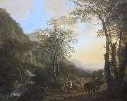Jan Both An Italianate Landscape with Travelers on a Path, oil on canvas painting by Jan Both, 1645-50, Getty Center Sweden oil painting artist